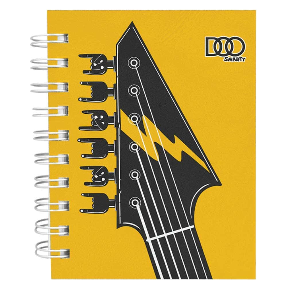 Libreta Pocket de 160 Hojas Raya Pasta Dura Música Smarty Doo 8307