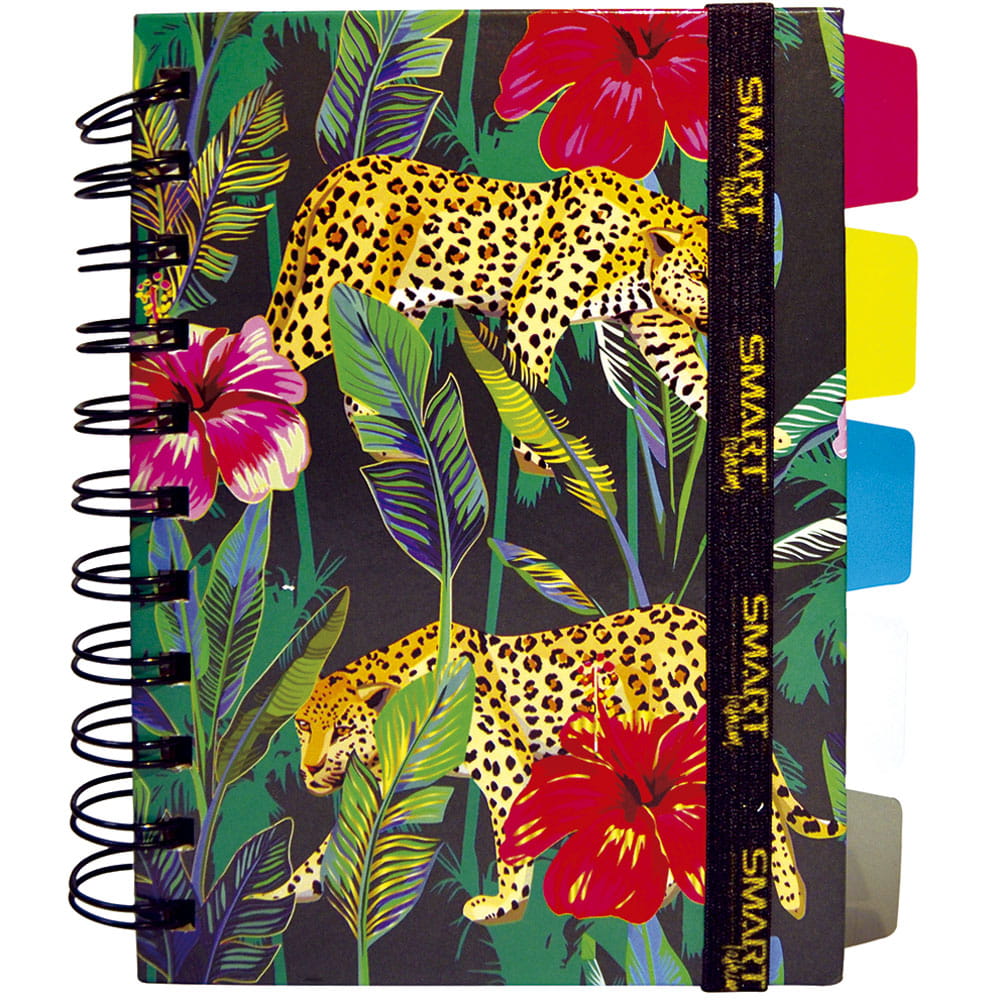 Libreta Espiral Pocket de 96 Hojas de Raya Leopardo Smart Fashion