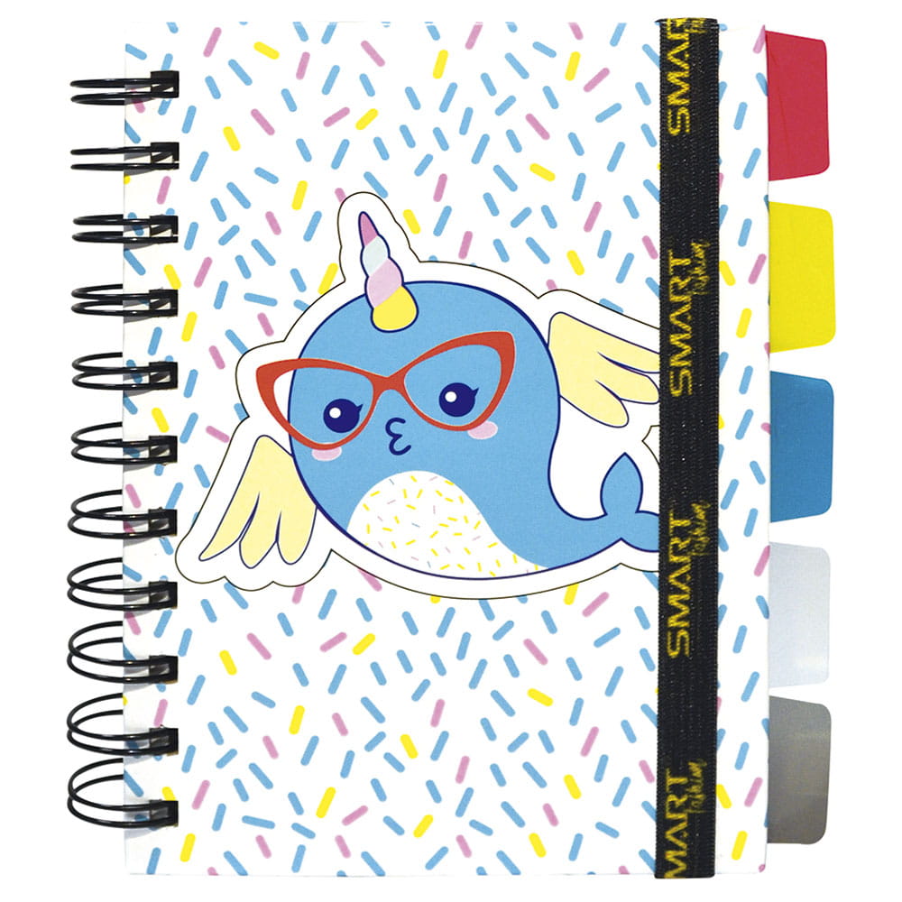 Libreta Espiral Pocket de 96 Hojas de Raya Unicornio Smart Fashion