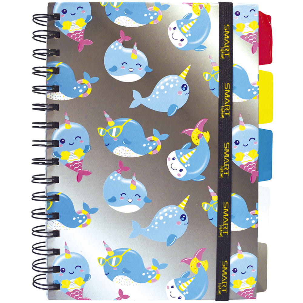 Cuaderno Espiral de 96 Hojas Francés de Raya Pasta Dura Unicornio Smart Fashion