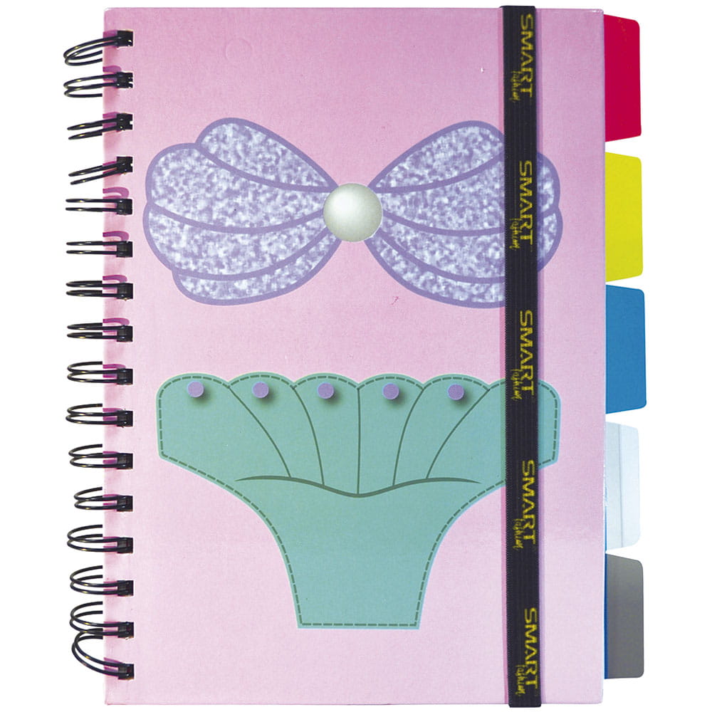 Cuaderno Espiral de 96 Hojas Francés de Raya Pasta Dura Sirena Smart Fashion