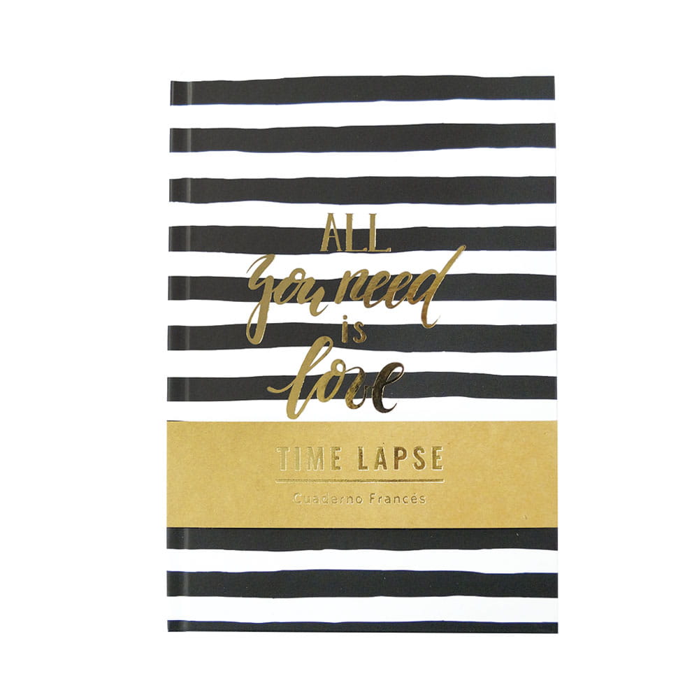 Libreta de Apuntes Pocket de 80 Hojas de Raya Pasta Dura Gold Smart Fashion