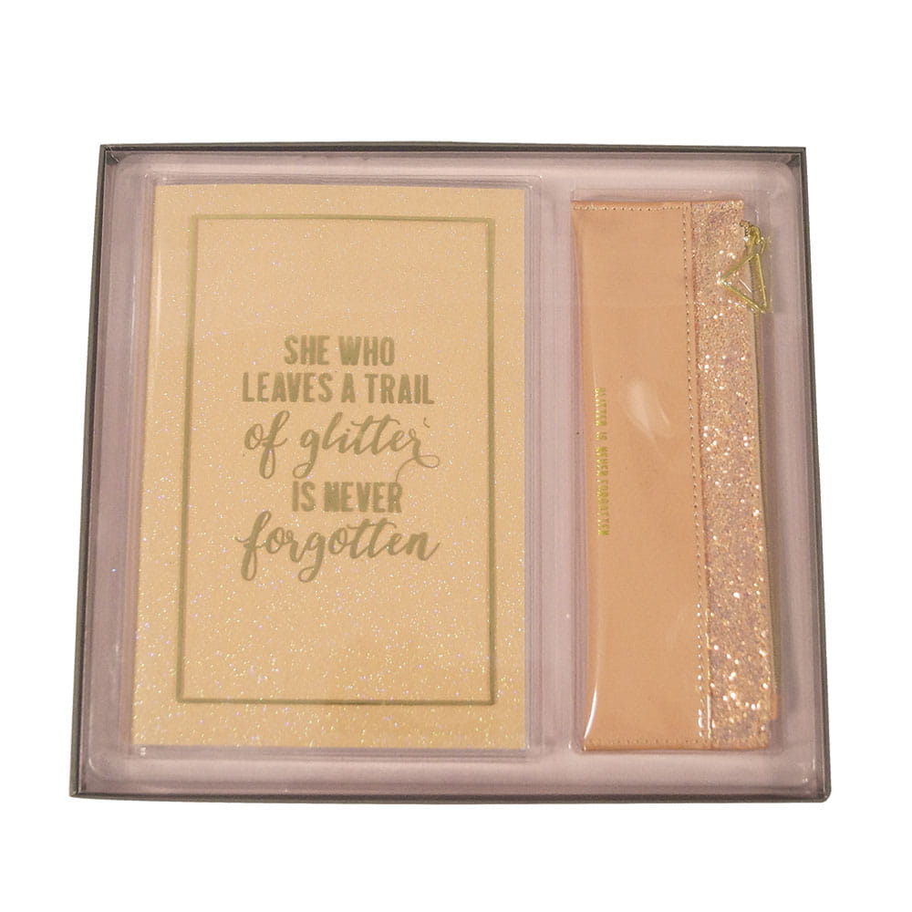 Cuaderno y Portalápiz Frases Smart Fashion