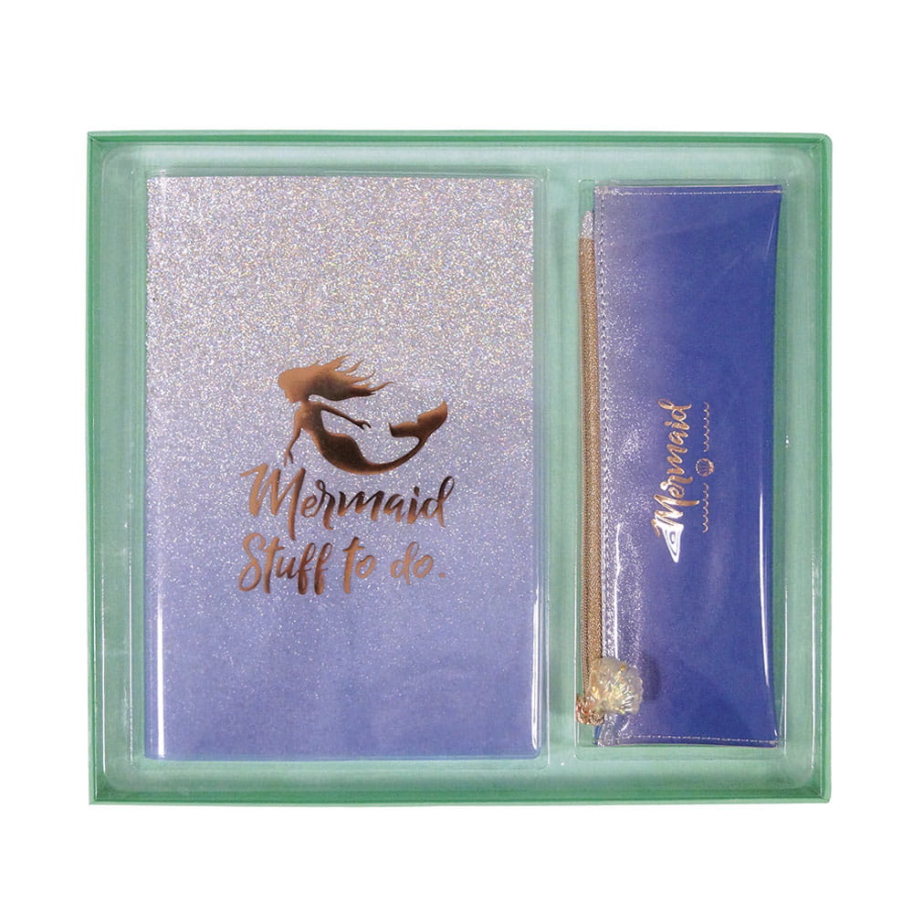 Cuaderno y Portalápiz Glitter Smart Fashion