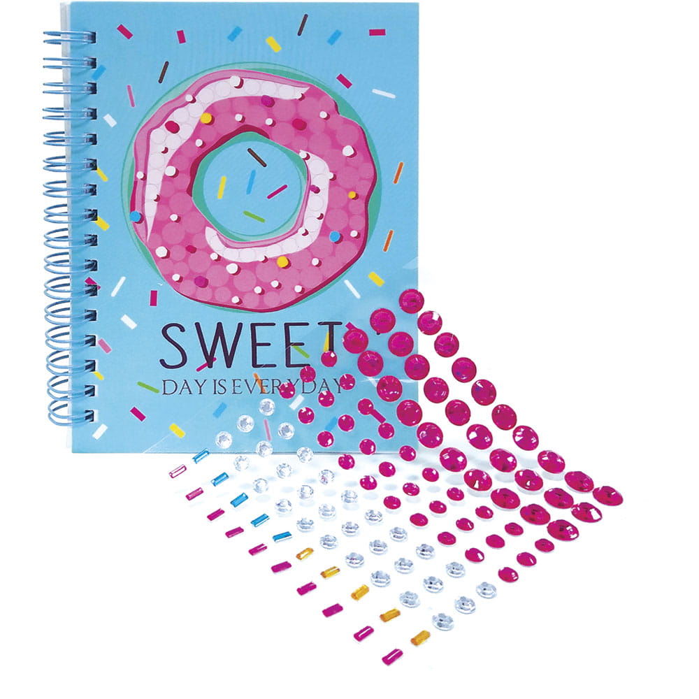 Libreta Espiral de Apuntes Pocket de 100 Hojas de Raya Bling Smart Fashion