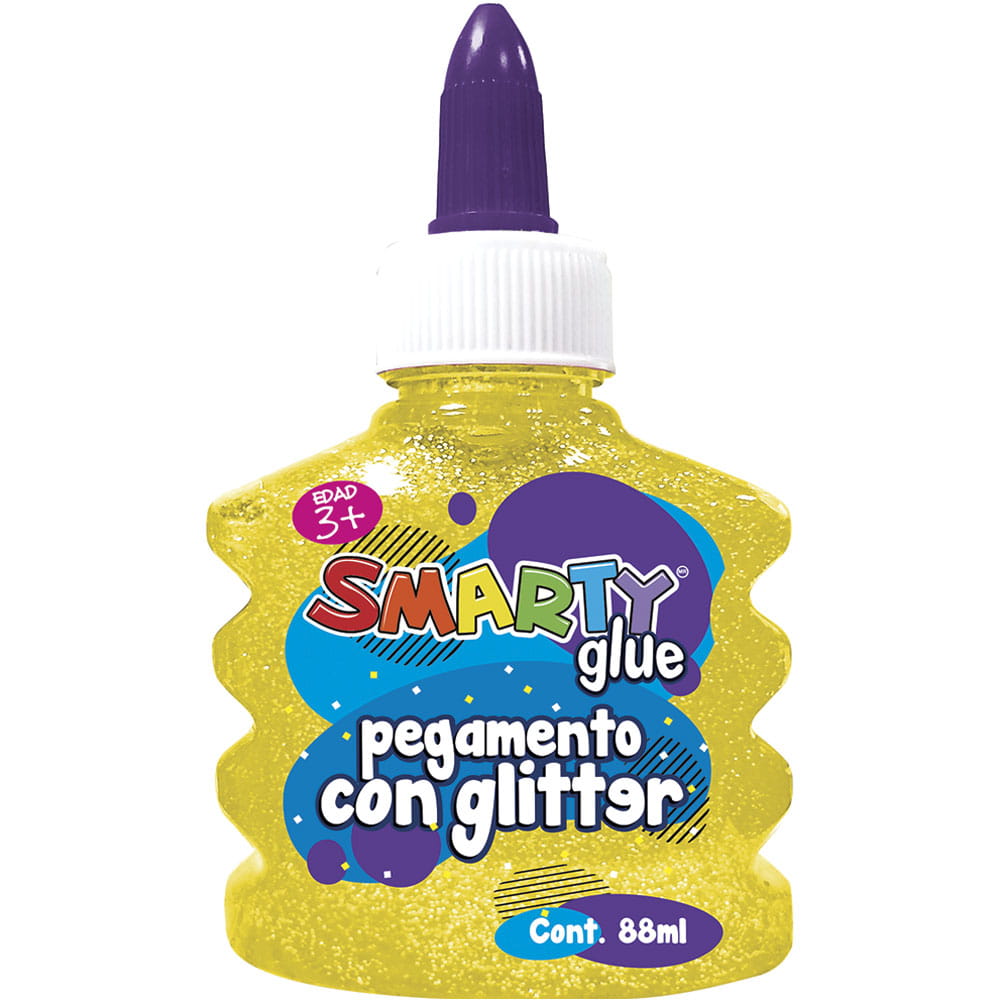 Pegamento Diamantina con 88 ml Amarillo Smarty