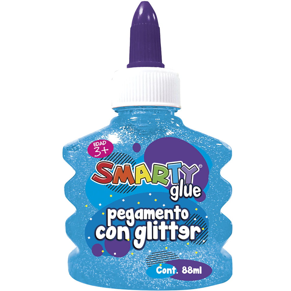 Pegamento Diamantina con 88 ml Azul Smarty