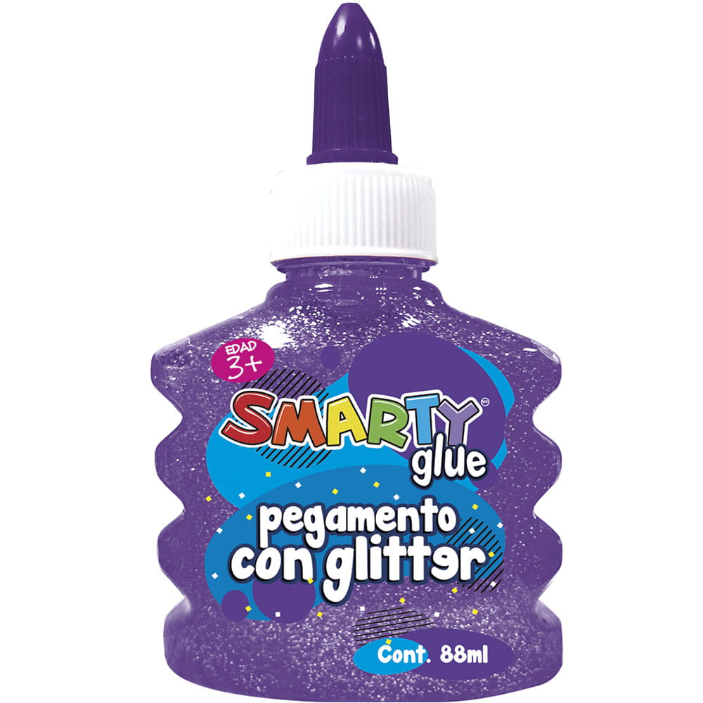 Pegamento Diamantina con 88 ml Morado Smarty