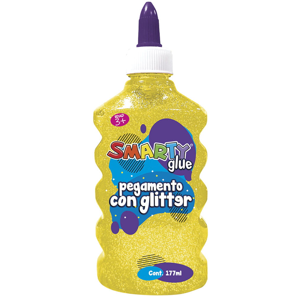 Pegamento Diamantina con 177 ml Amarillo Smarty