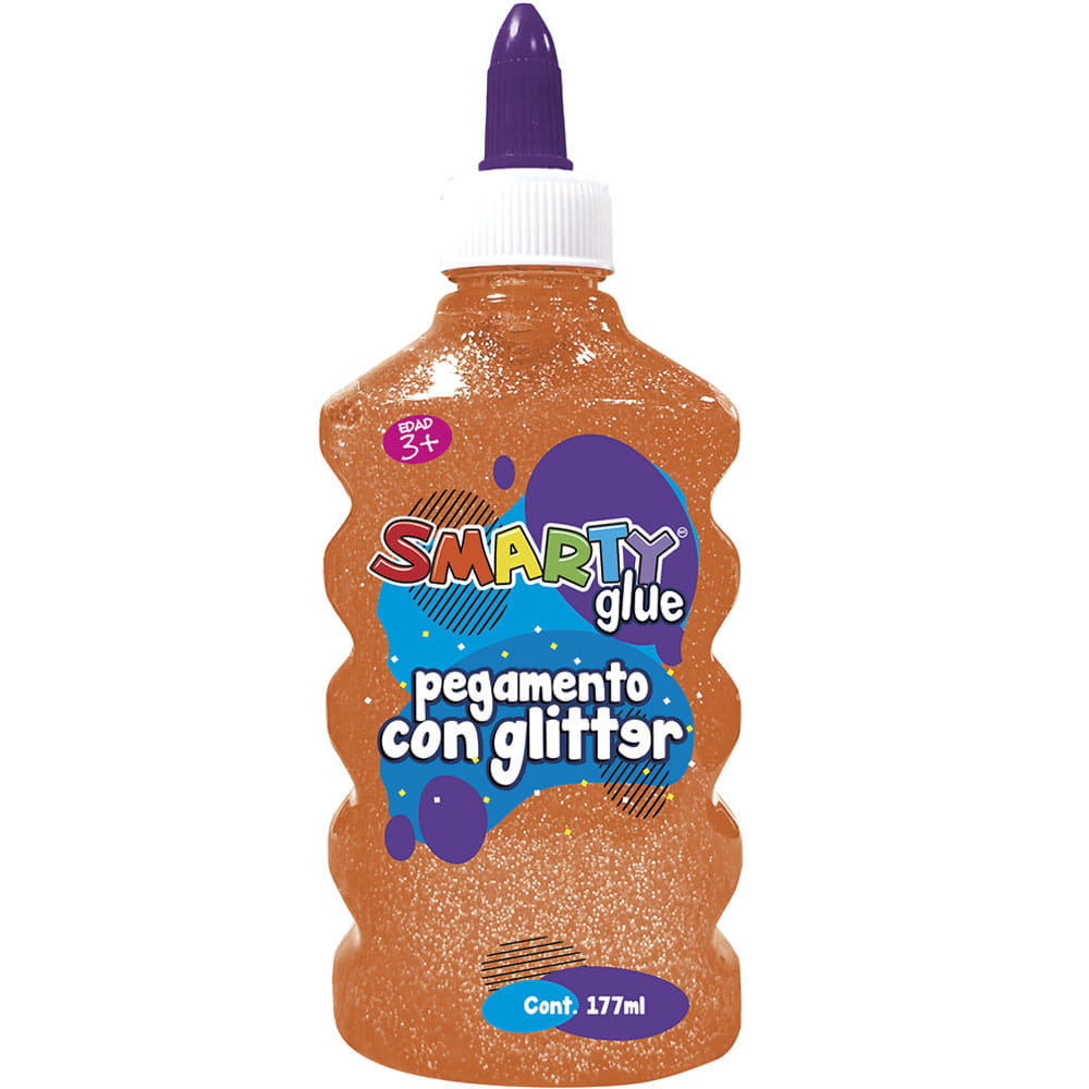 Pegamento Diamantina con 177 ml Naranja Smarty