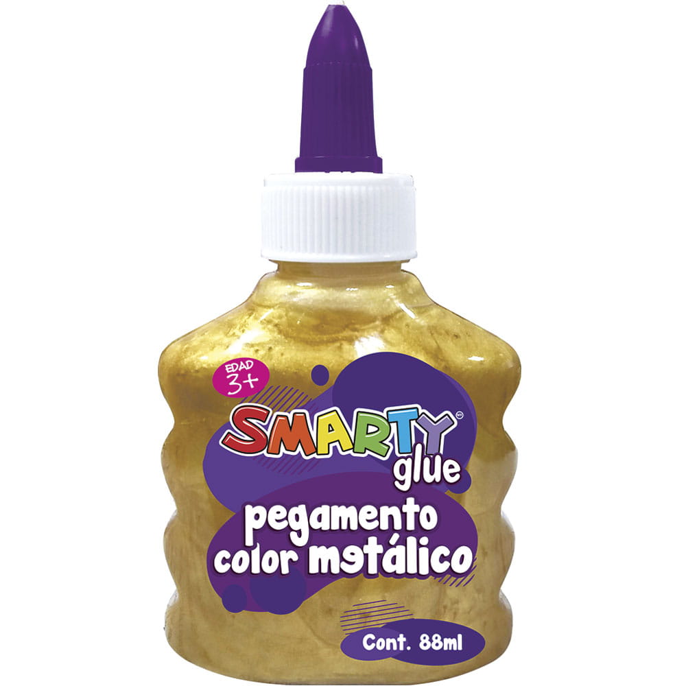 Pegamento Diamantina con 88 ml Oro Metálico Smarty