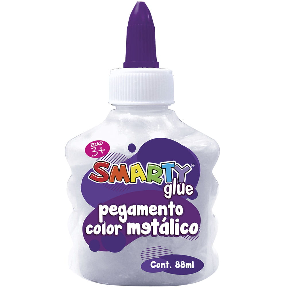 Pegamento Diamantina con 88 ml Plata Smarty