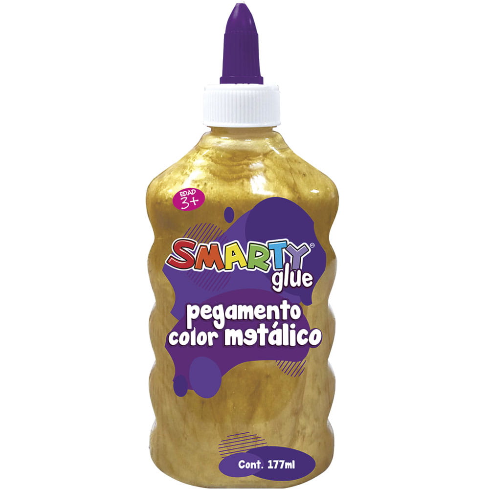Pegamento Diamantina con 177 ml Oro Metálico Smarty