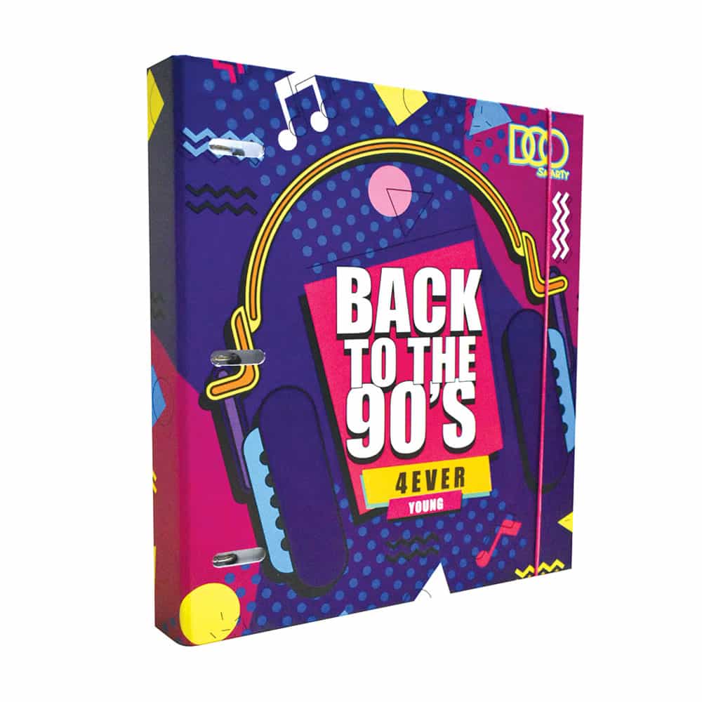 Carpeta de Argollas Tamaño Carta con 100 Hojas Back to 90s Doo Smarty 21505