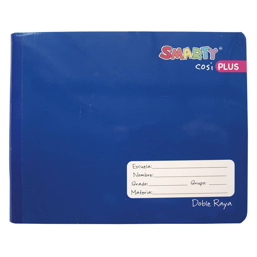 Cuaderno Cosido de 100 Hojas Italiano de Doble Raya Smarty Plus