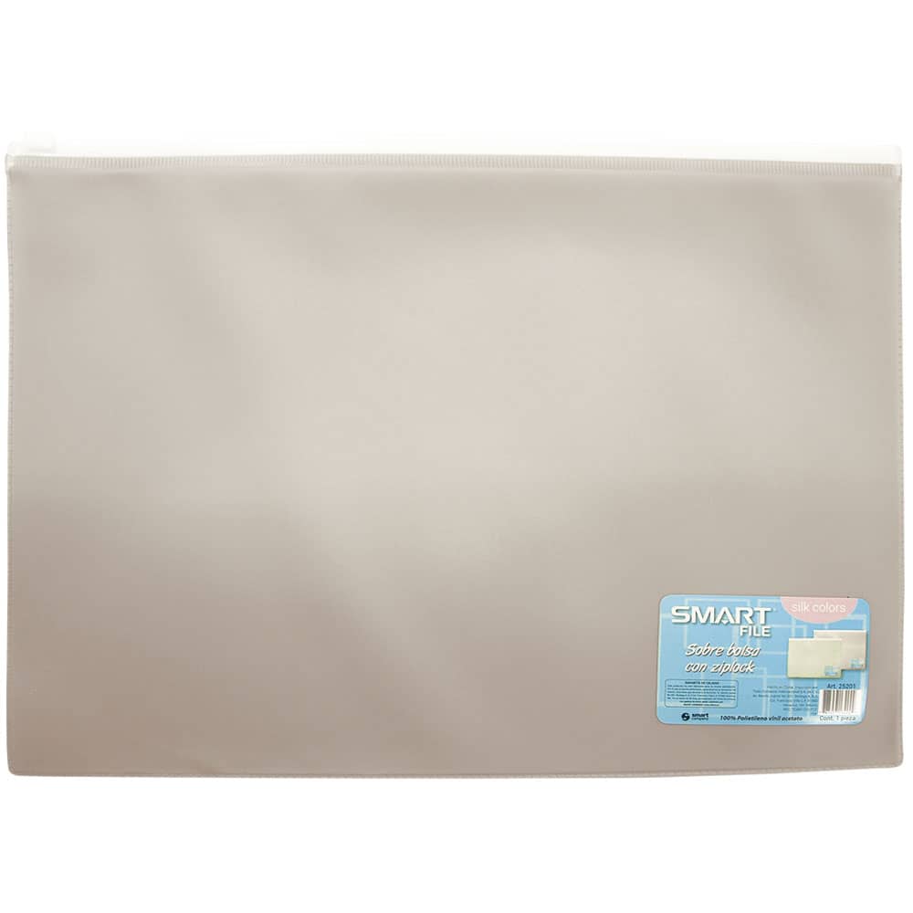 Sobre de Plástico Tamaño Carta Ziplock Nude Smart