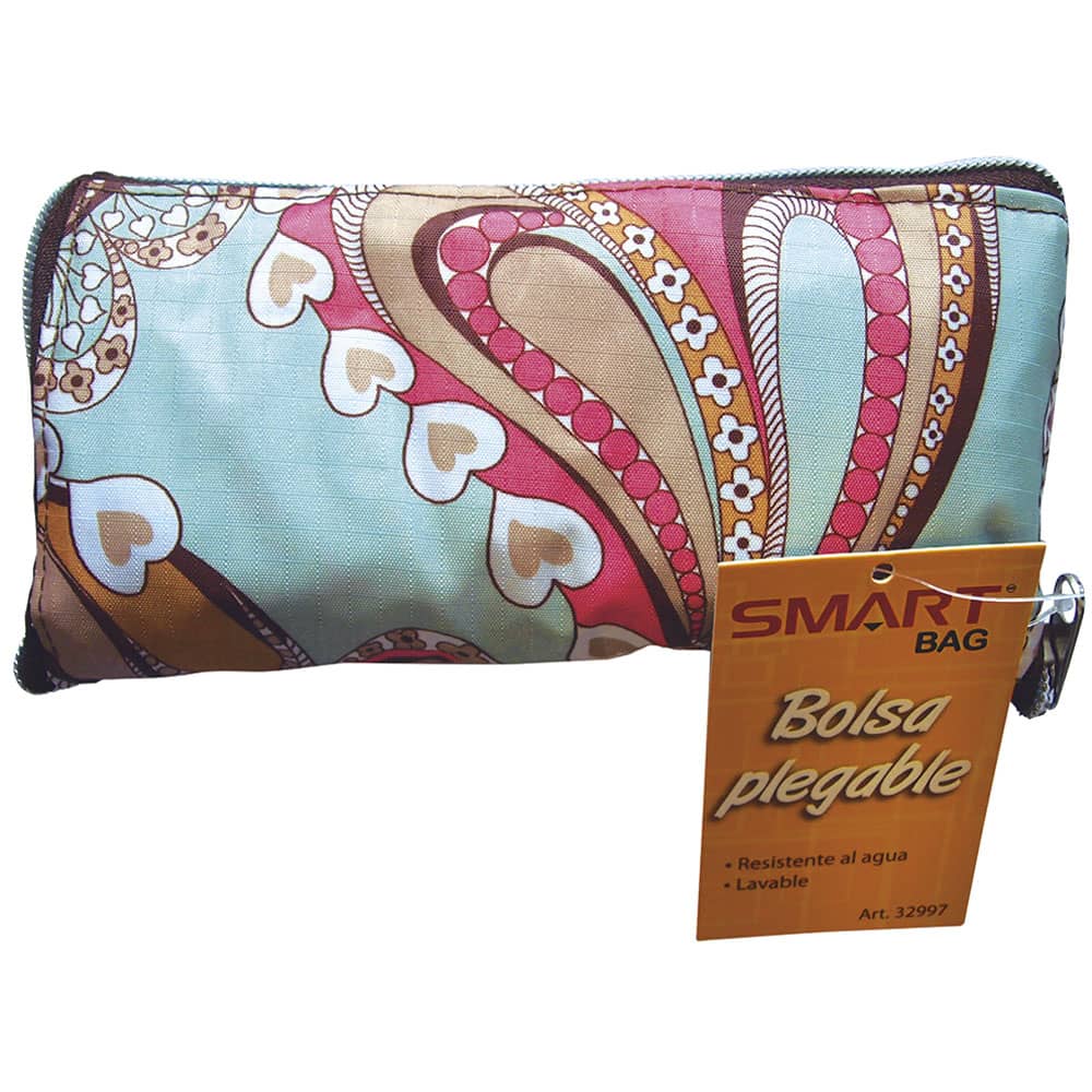 Bolsa Plástica Plegable con Asa de 39 x 55 cm Smart