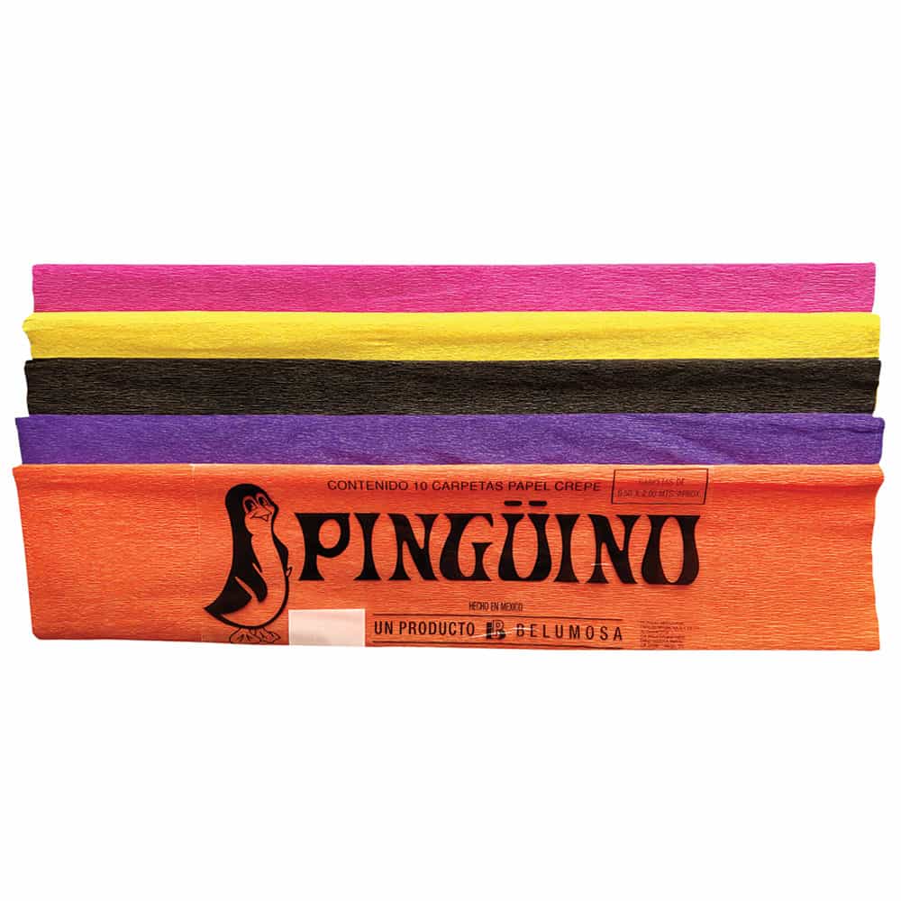PAPEL CREPE NEON-PERLA-METALICO PAQ. C/10