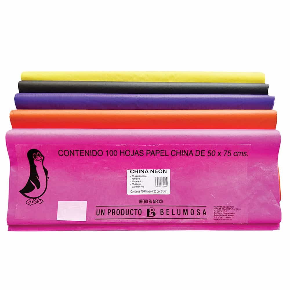 PAPEL CHINA METALICO - NEON