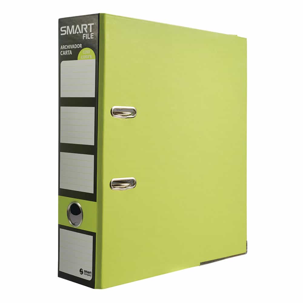 Archivador Tamaño Carta Verde Neón Smart