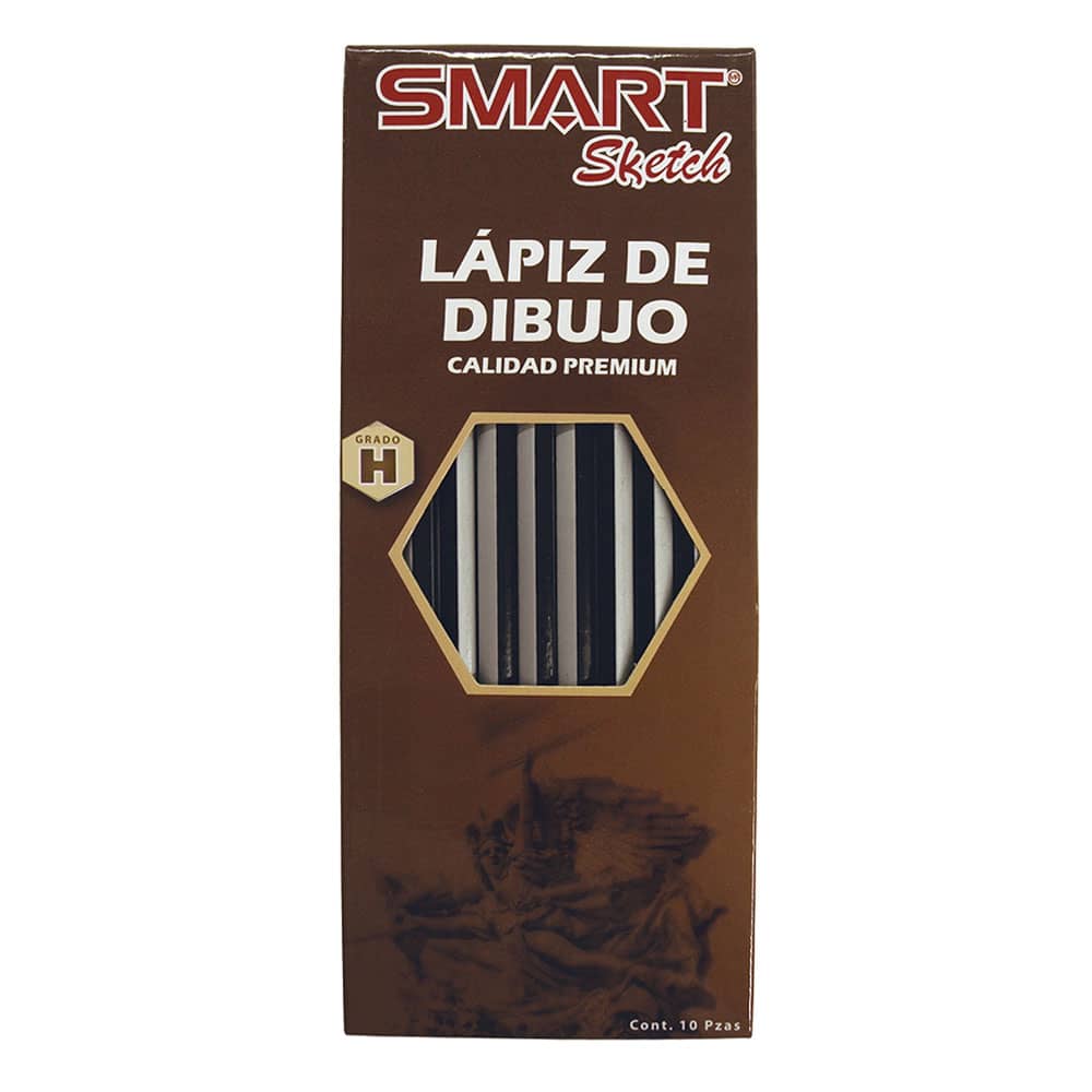 Lápiz para Dibujo H Caja con 10 Piezas Smart Sketch