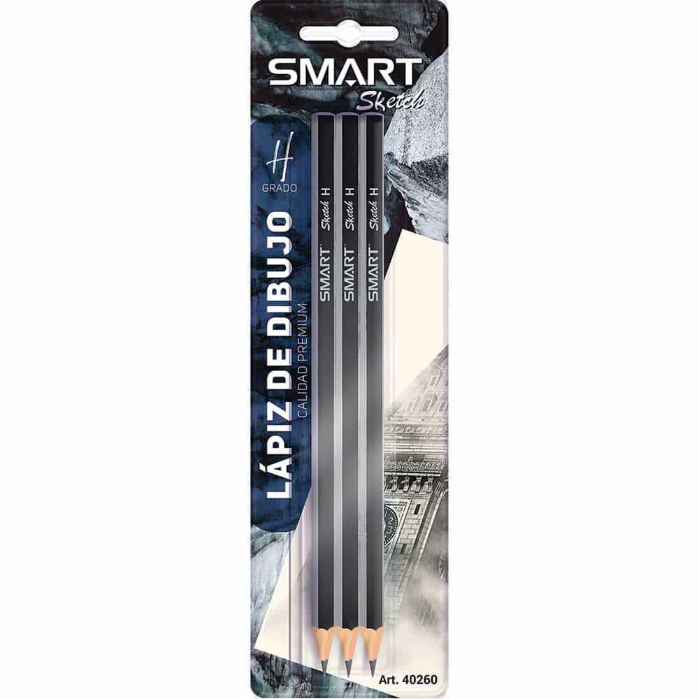 Lápiz para Dibujo H Blíster con 3 Piezas Smart Sketch