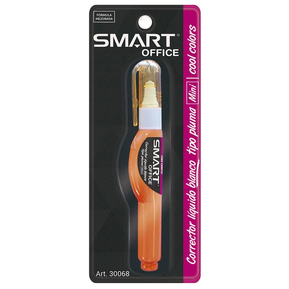Corrector Líquido Blanco Tipo Pluma Mini Blíster Cool Colors Smart