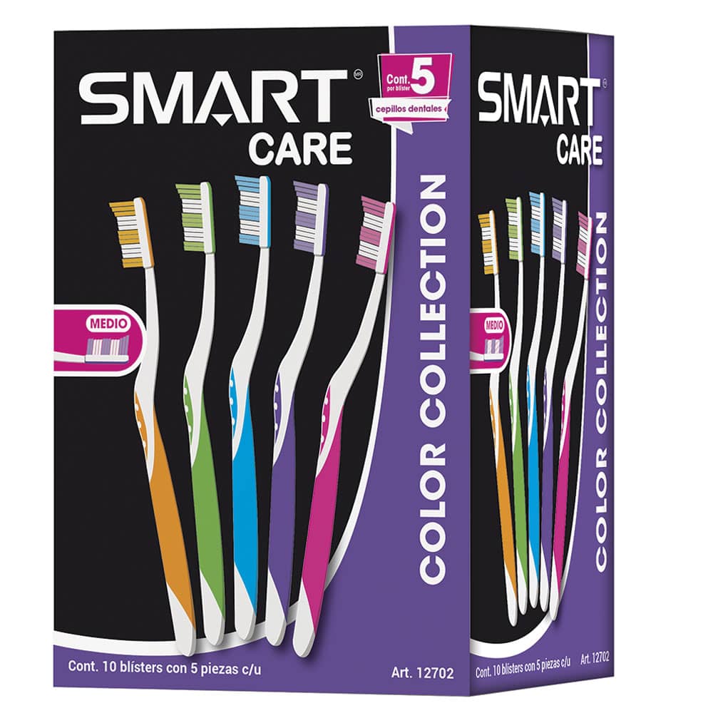 Cepillo de Dientes para Adulto Caja con 10 Blisters Smart Care