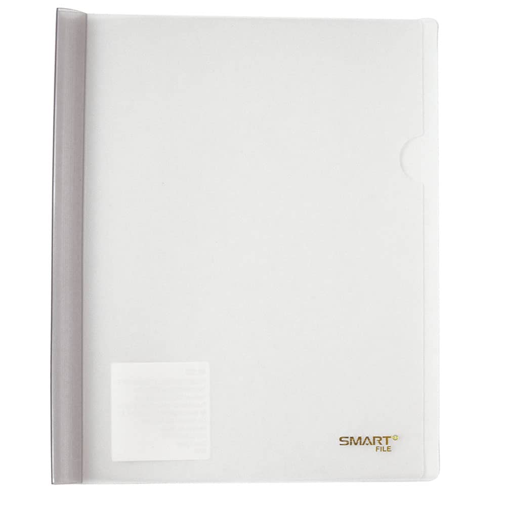 Folder de Plástico Tamaño Carta con Costilla Grande 15 mm Cristal Transparente Smart