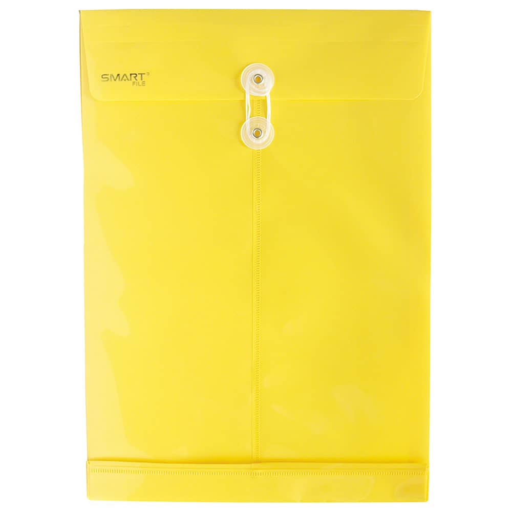 Sobre Bolsa Plástico Tamaño Oficio Vertical Amarillo Smart