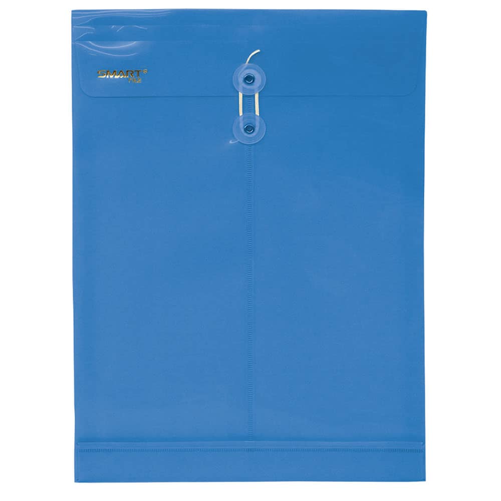 Sobre Bolsa Plástico Tamaño Oficio Vertical Azul Smart