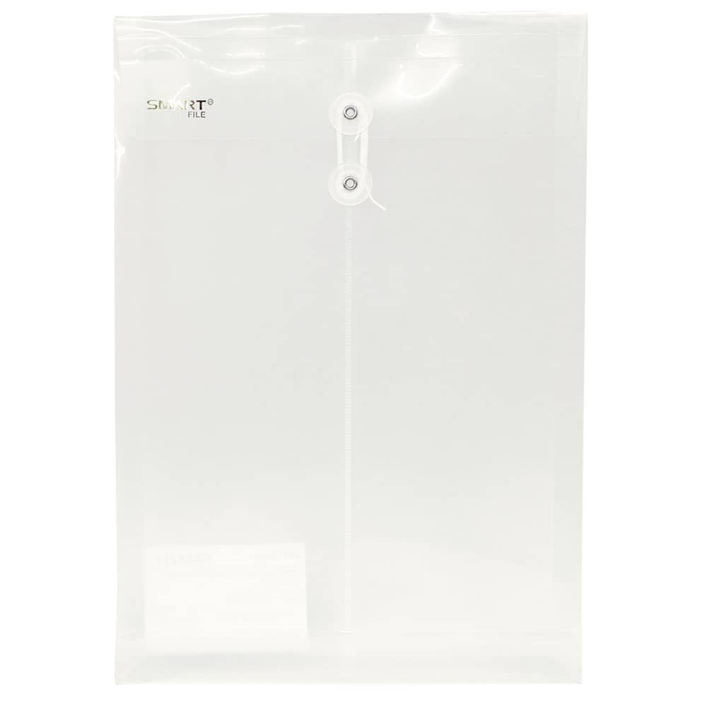 Sobre Bolsa Plástico Tamaño Oficio Vertical Cristal Transparente Smart