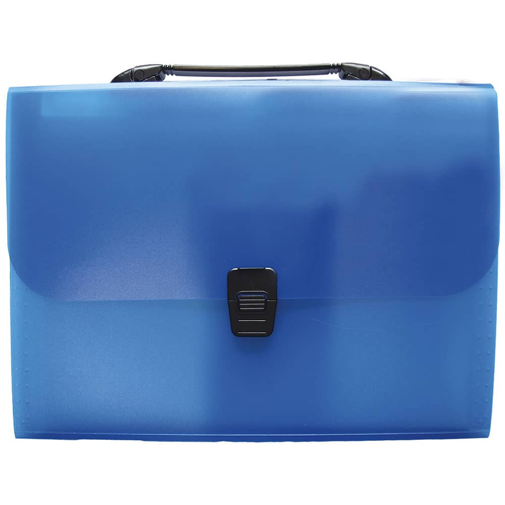 Archifuelle de Plástico Tamaño Oficio Colores Transparentes con Asa con 13 Separadores Smart