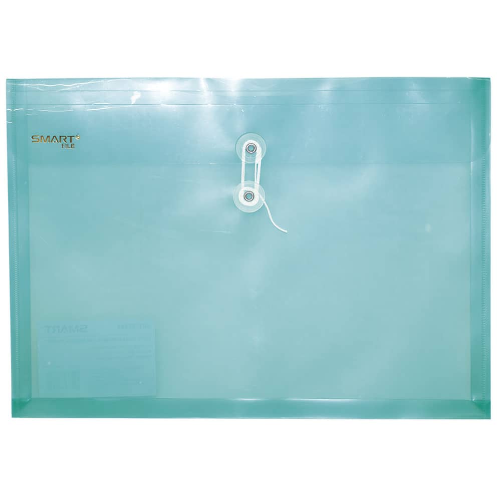 Sobre Bolsa Plástico Tamaño Oficio Horizontal Verde Transparente Smart
