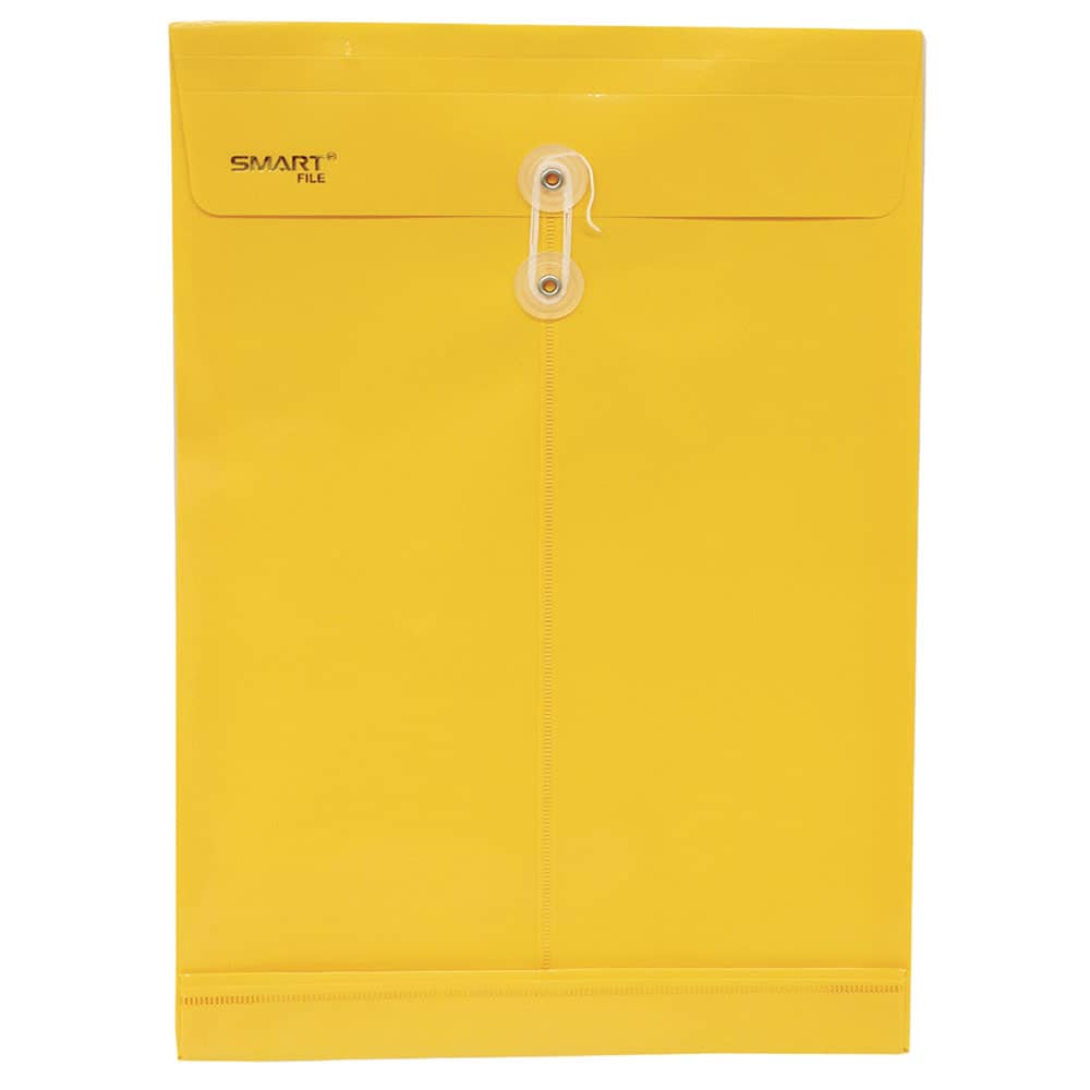 Sobre Bolsa de Plástico Tamaño Oficio Vertical Amarillo Canario Smart