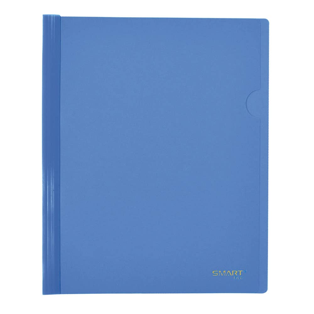 Folder de Plástico Tamaño Carta con Costilla Grande 15 mm Azul Cyan Smart