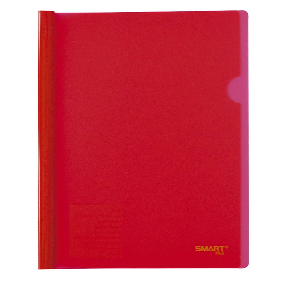 Folder de Plástico Tamaño Carta con Costilla Grande 15 mm Rojo Smart