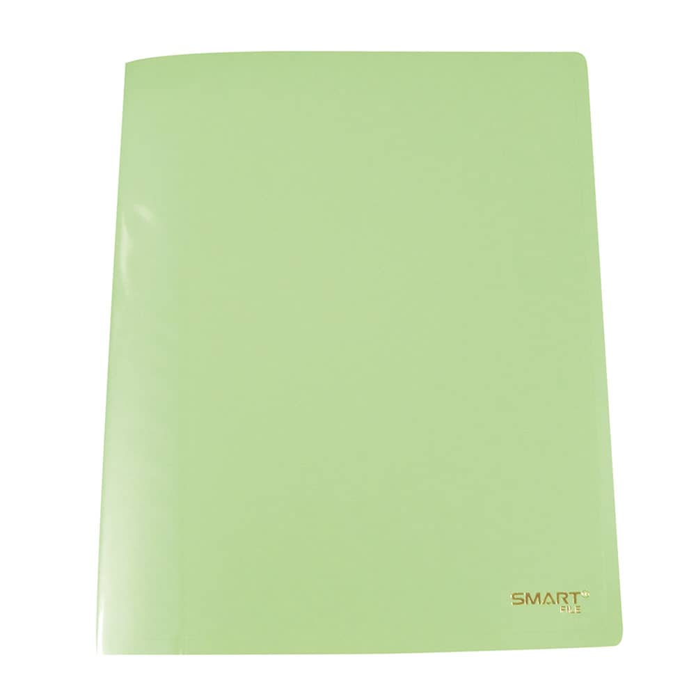 Carpeta de Plástico Tamaño Carta con 20 Micas Verde Pastel Smart