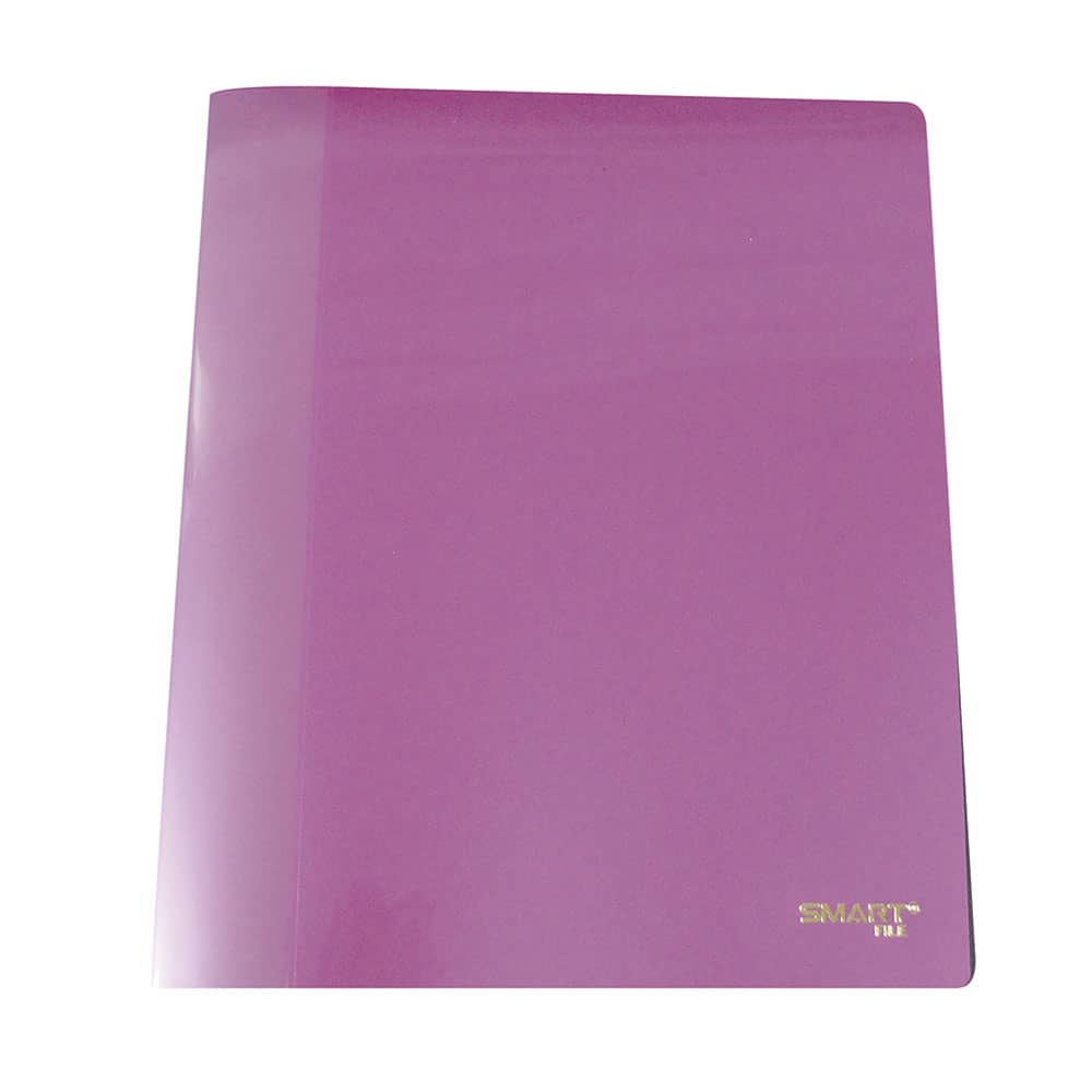 Carpeta de Plástico Tamaño Carta con 20 Micas Rosa Shiny Smart
