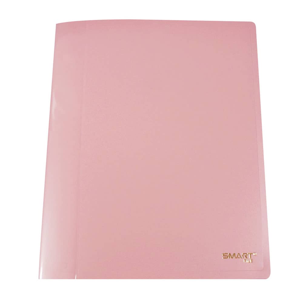 Carpeta de Plástico Tamaño Carta con Palanca Rosa Pastel Smart