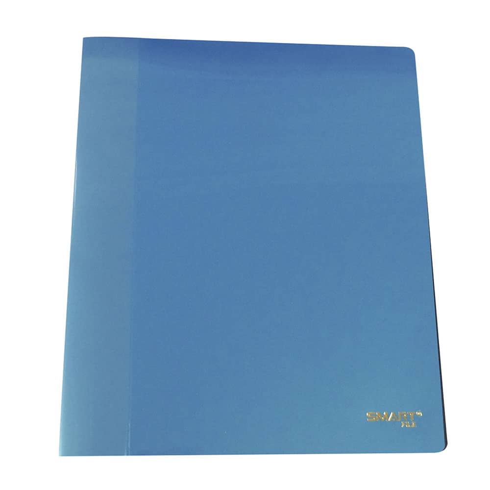 Carpeta de Plástico Tamaño Carta con Palanca Azul Shiny Smart