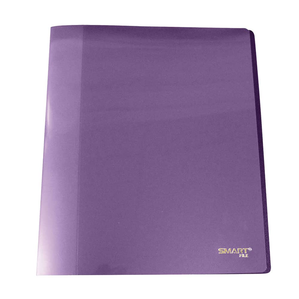 Carpeta de Plástico Tamaño Carta con Palanca Morado Shiny Smart