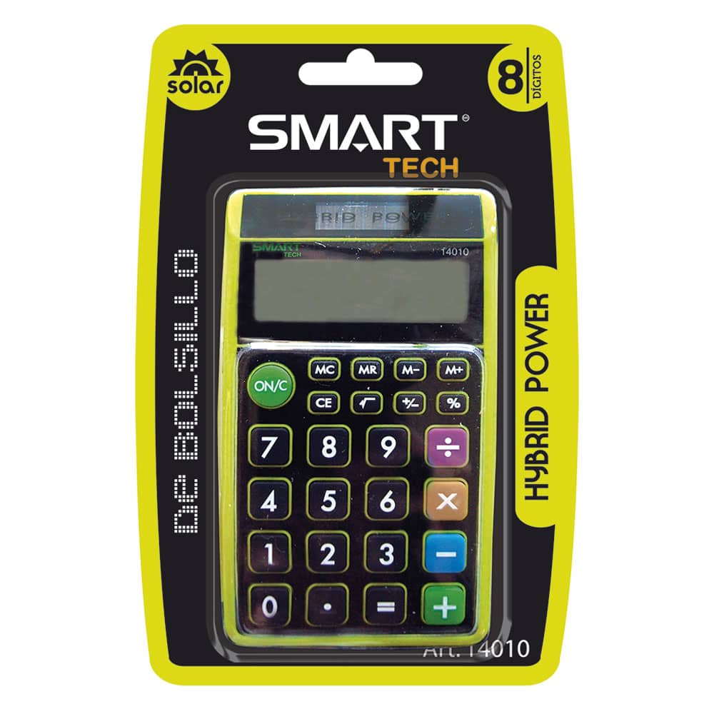 Calculadora de Bolsillo Chica de 8 Dígitos Hybrida Smartech
