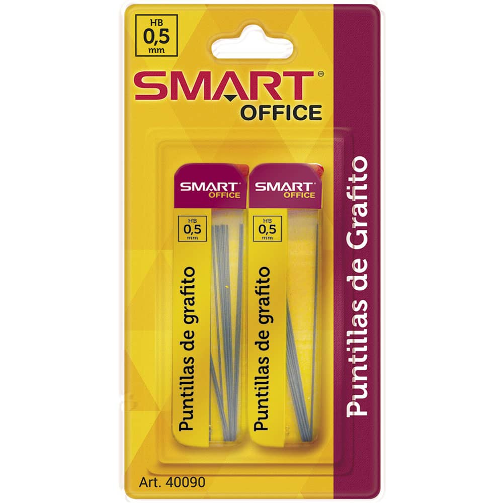 Puntillas para Lapicero de 0.5 mm con 2 Tubos de 12 Piezas Smart