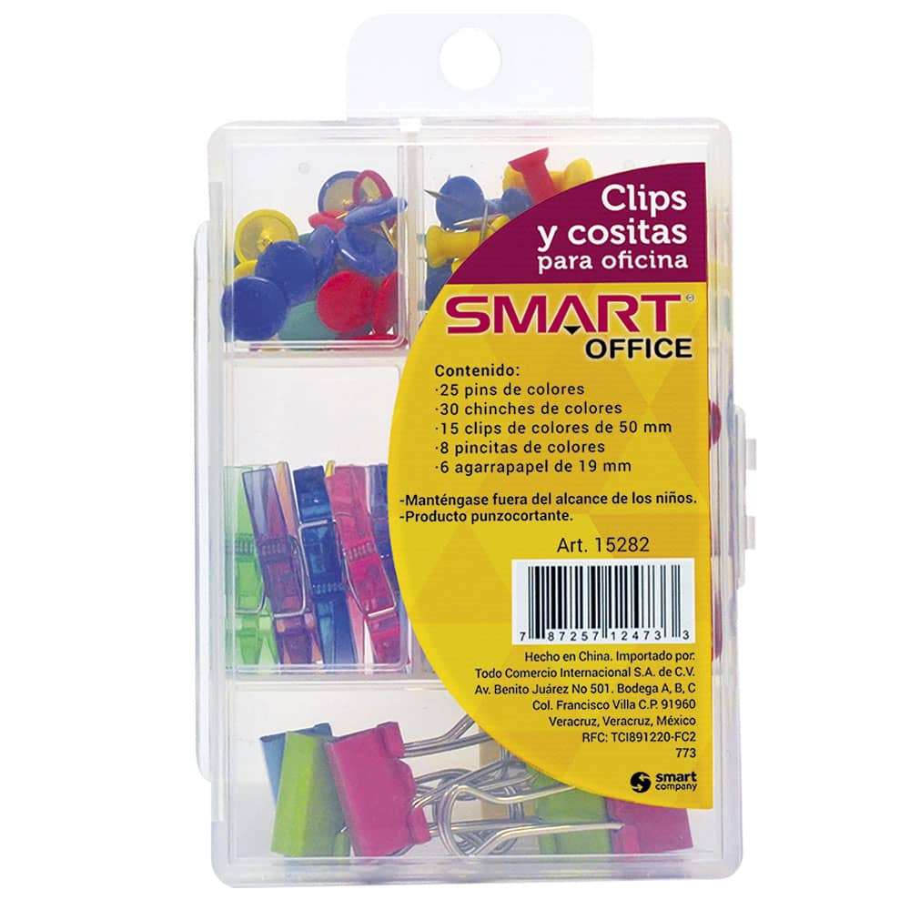 Clips y Cositas para Oficina Charola con 5 Divisiones Smart