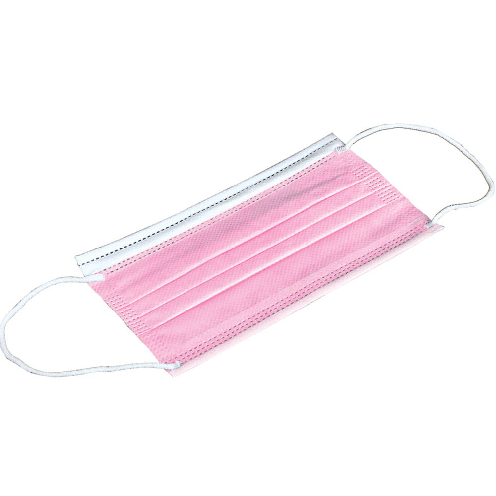 CUBREBOCAS TRICAPA ROSA PARA ADULTO PAQUETE CON PIEZAS  PROMO RSA-50