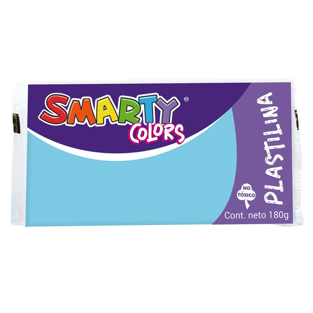 Plastilina Marqueta 180 g Azul Cielo Smarty