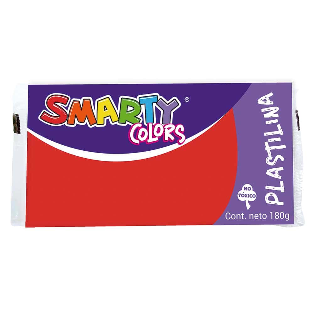 Plastilina Marqueta 180 g Rojo Coral Smarty