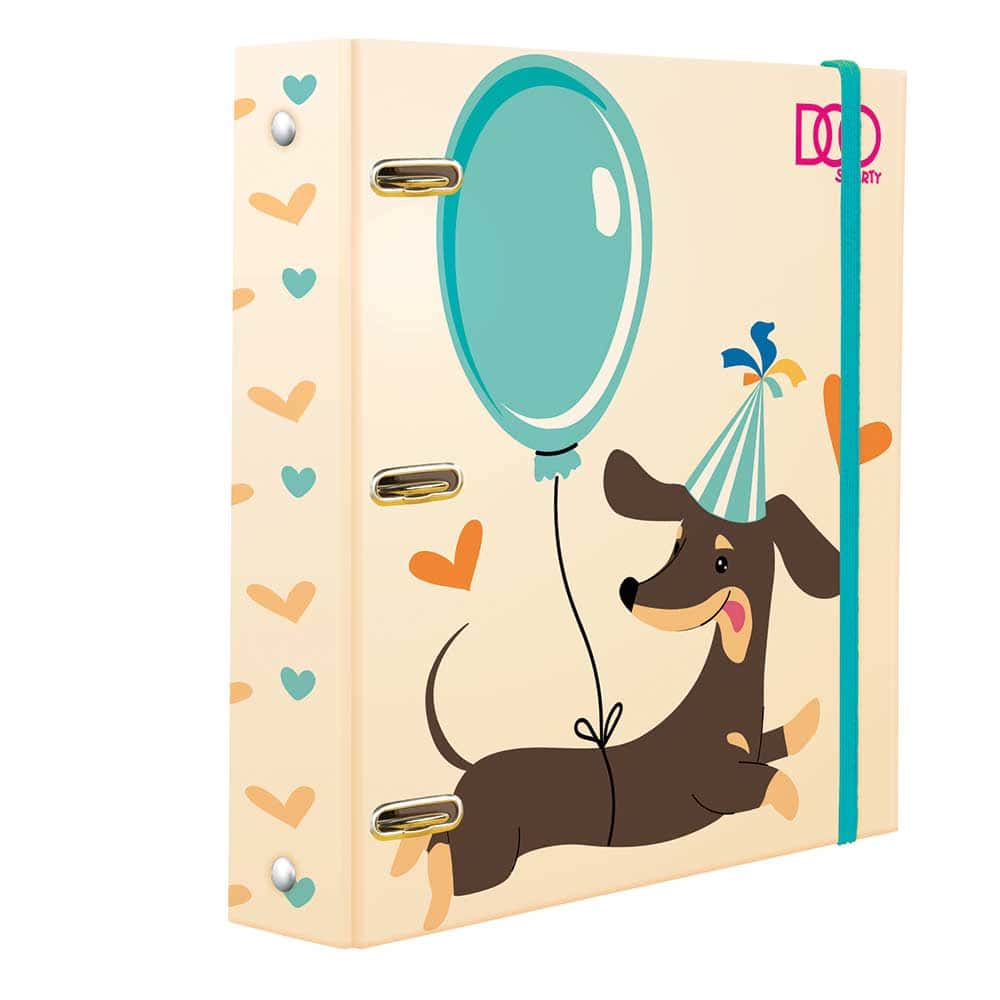 Carpeta de Argollas Tamaño Carta con 100 Hojas Perritos Doo Smarty 21504