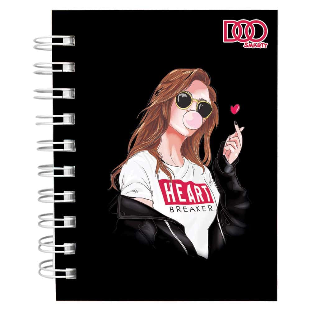 Libreta Pocket de 160 Hojas Raya Pasta Dura Mujer Smarty Doo 8308